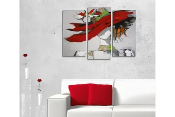 Dekorativ Canvasbilde 3 Deler - Flerfarget - Interiør - Maleri & posters - Lerretsbilder