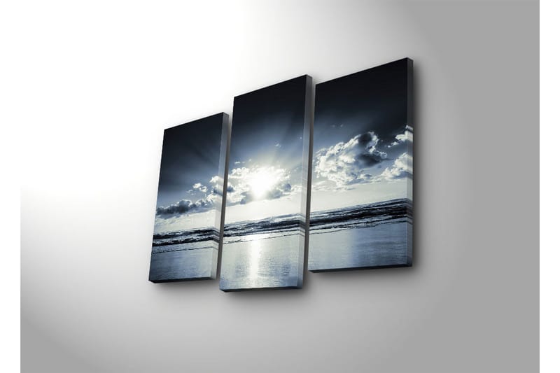 Dekorativ Canvasbilde 3 Deler - Flerfarget - Interiør - Maleri & posters - Lerretsbilder