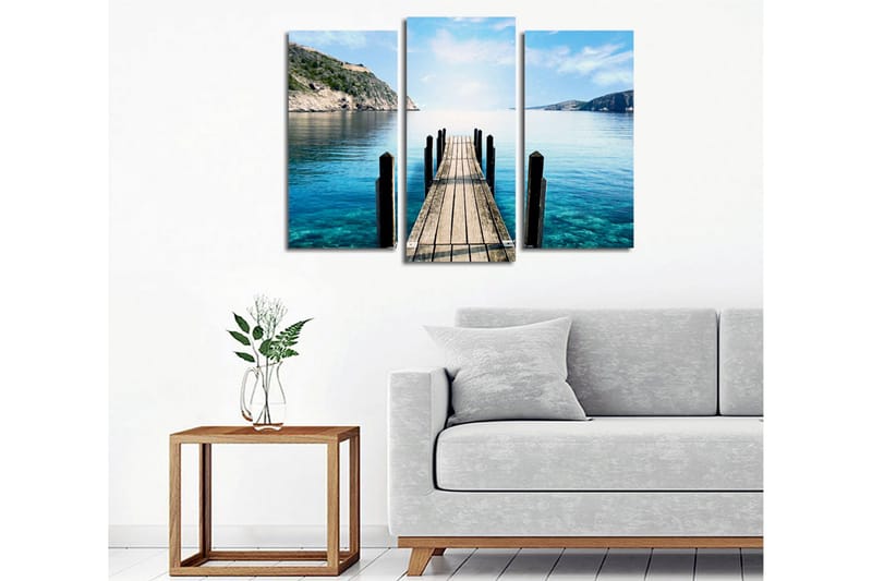 Dekorativ Canvasbilde 3 Deler - Flerfarget - Interiør - Maleri & posters - Lerretsbilder