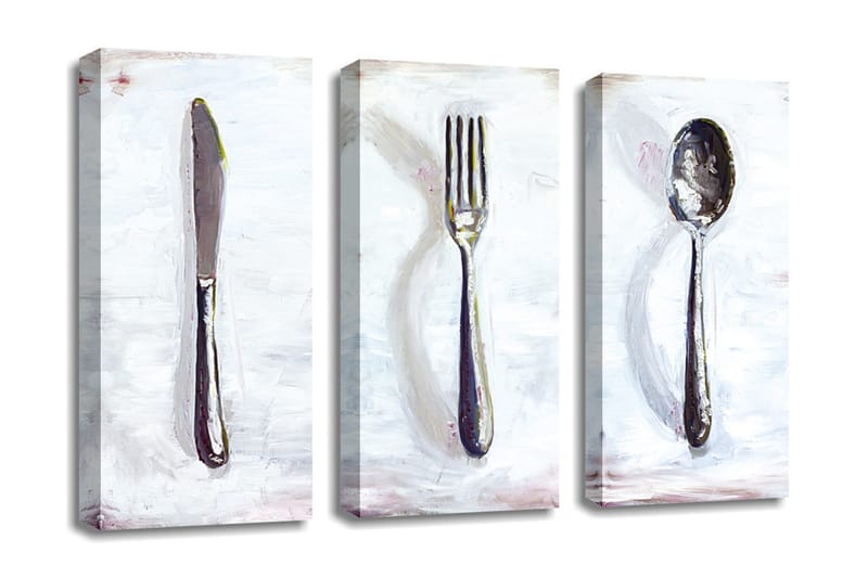 Dekorativ Canvasbilde 3 Deler, Flerfarget