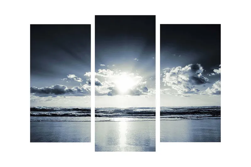 Dekorativ Canvasbilde 3 Deler, Flerfarget