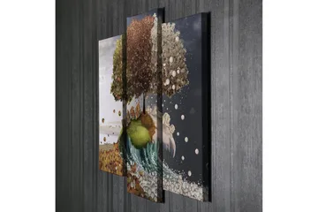 Dekorativ Canvasbilde 3 Deler - Flerfarget - Interiør - Maleri & posters - Lerretsbilder