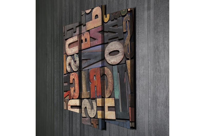 Dekorativ Canvasbilde 3 Deler - Flerfarget - Interiør - Maleri & posters - Lerretsbilder