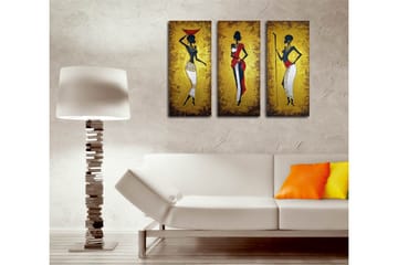 Dekorativ Canvasbilde 3 Deler - Flerfarget - Interiør - Maleri & posters - Lerretsbilder