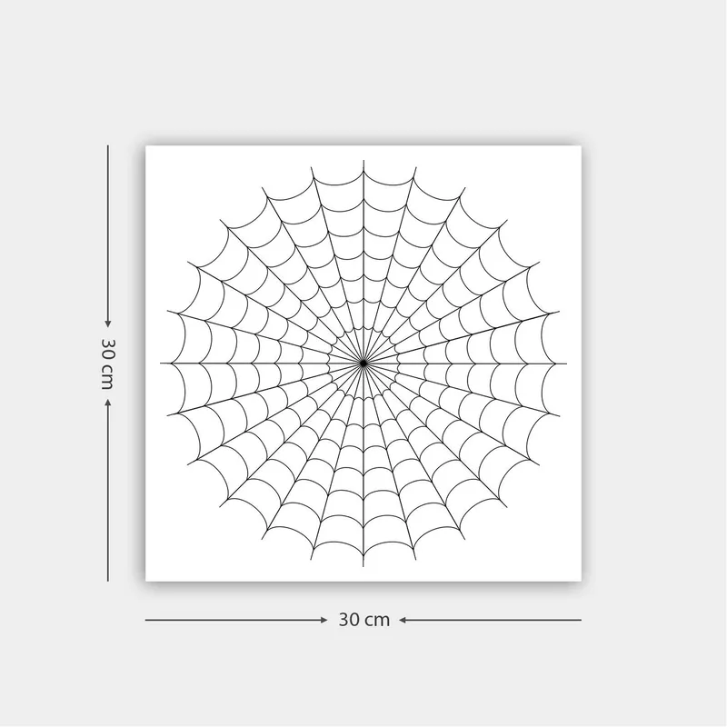 Dekorativ Canvasbilde 30x30 cm, Hvit|Svart