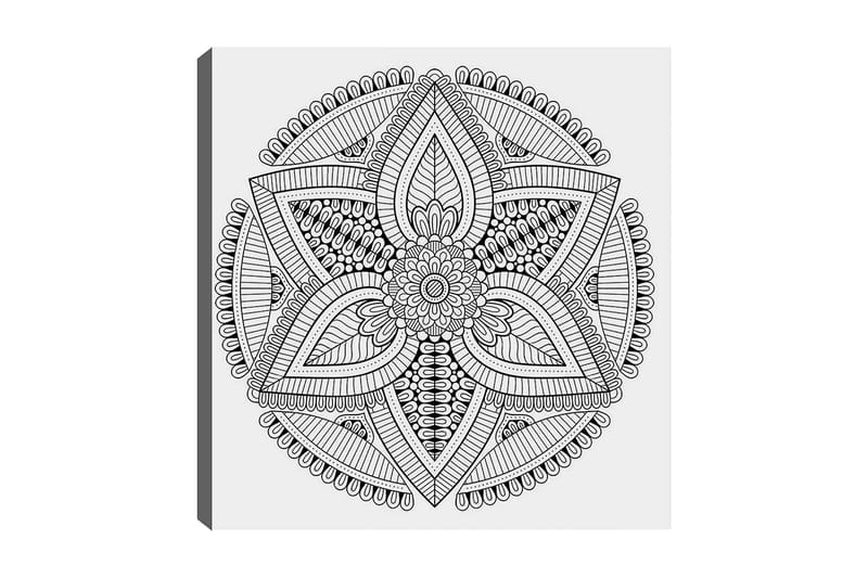 Dekorativ Canvasbilde 30x30 cm - Hvit|Svart - Interiør - Maleri & posters - Lerretsbilder