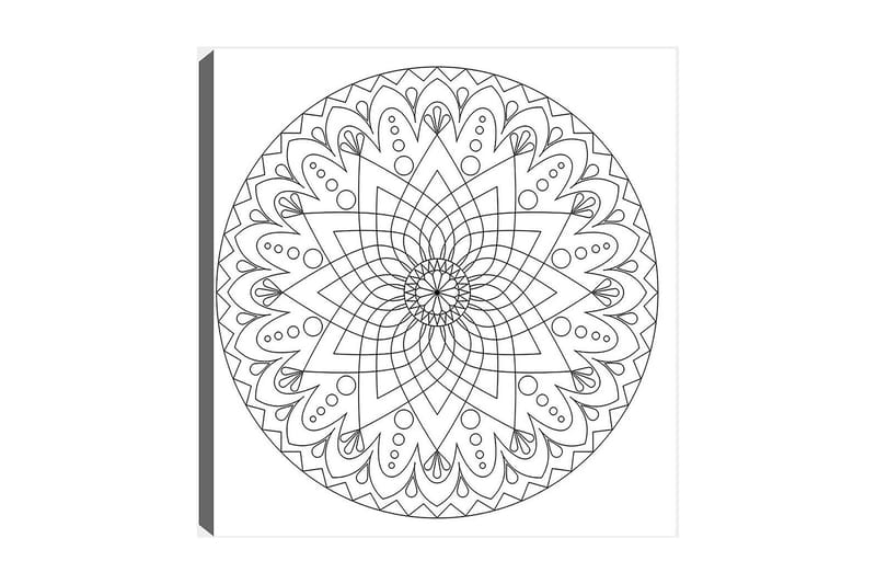 Dekorativ Canvasbilde 30x30 cm - Hvit|Svart - Interiør - Maleri & posters - Lerretsbilder