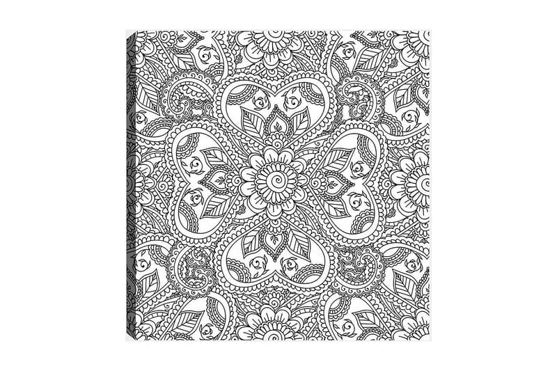 Dekorativ Canvasbilde 30x30 cm - Hvit|Svart - Interiør - Maleri & posters - Lerretsbilder
