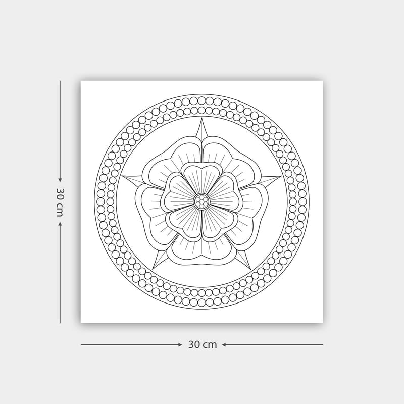 Dekorativ Canvasbilde 30x30 cm - Hvit|Svart - Interiør - Maleri & posters - Lerretsbilder