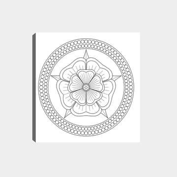 Dekorativ Canvasbilde 30x30 cm - Hvit|Svart - Interiør - Maleri & posters - Lerretsbilder
