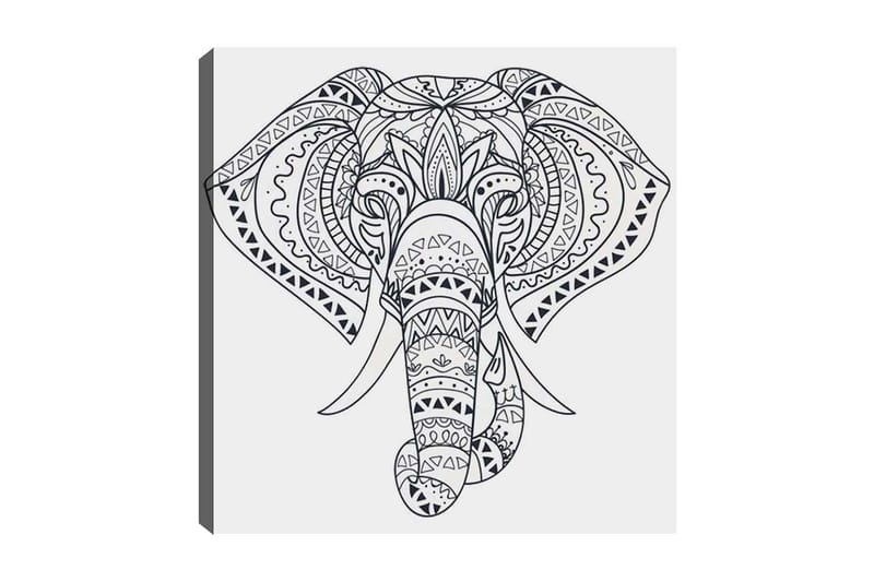 Dekorativ Canvasbilde 30x30 cm - Hvit|Svart - Interiør - Maleri & posters - Lerretsbilder