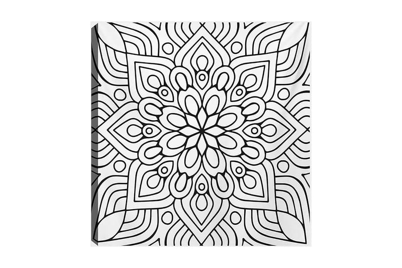 Dekorativ Canvasbilde 30x30 cm - Hvit|Svart - Interiør - Maleri & posters - Lerretsbilder