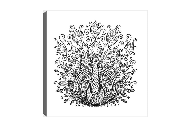 Dekorativ Canvasbilde 30x30 cm - Hvit|Svart - Interiør - Maleri & posters - Lerretsbilder