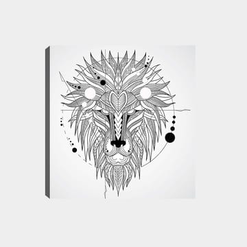 Dekorativ Canvasbilde 30x30 cm - Hvit|Svart - Interiør - Maleri & posters - Lerretsbilder