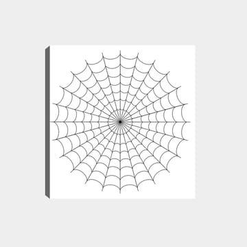 Dekorativ Canvasbilde 30x30 cm - Hvit|Svart - Interiør - Maleri & posters - Lerretsbilder
