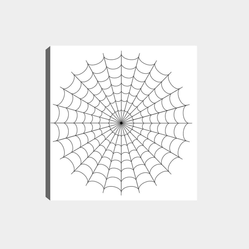 Dekorativ Canvasbilde 30x30 cm - Hvit|Svart - Interiør - Maleri & posters - Lerretsbilder