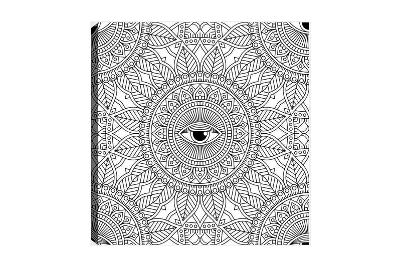 Dekorativ Canvasbilde 30x30 cm - Hvit|Svart - Interiør - Maleri & posters - Lerretsbilder