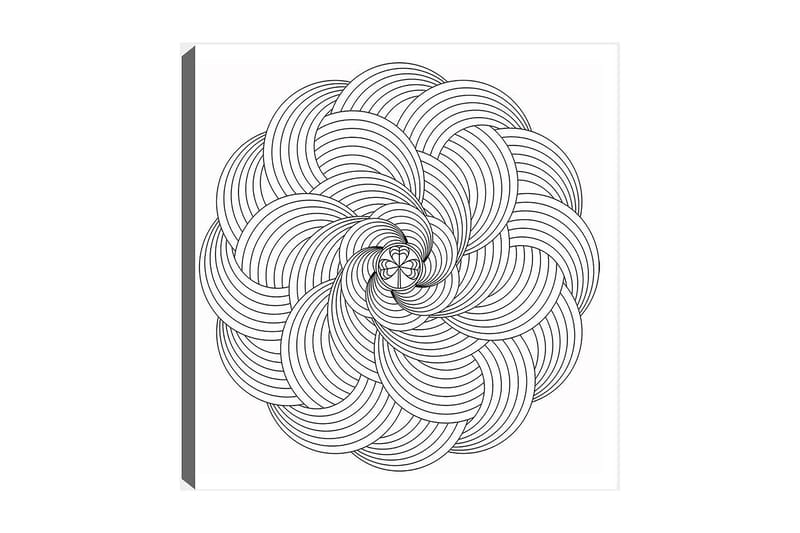 Dekorativ Canvasbilde 30x30 cm - Hvit|Svart - Interiør - Maleri & posters - Lerretsbilder