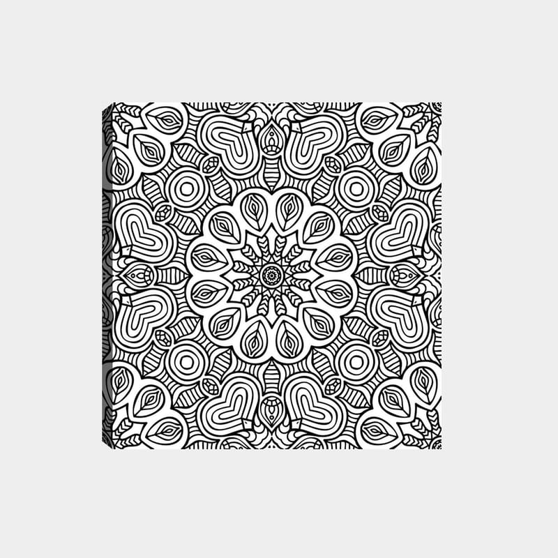 Dekorativ Canvasbilde 30x30 cm - Hvit|Svart - Interiør - Maleri & posters - Lerretsbilder
