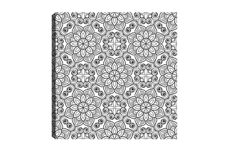 Dekorativ Canvasbilde 30x30 cm - Hvit|Svart - Interiør - Maleri & posters - Lerretsbilder