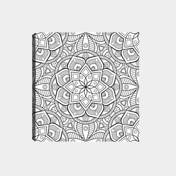 Dekorativ Canvasbilde 30x30 cm - Hvit|Svart - Interiør - Maleri & posters - Lerretsbilder