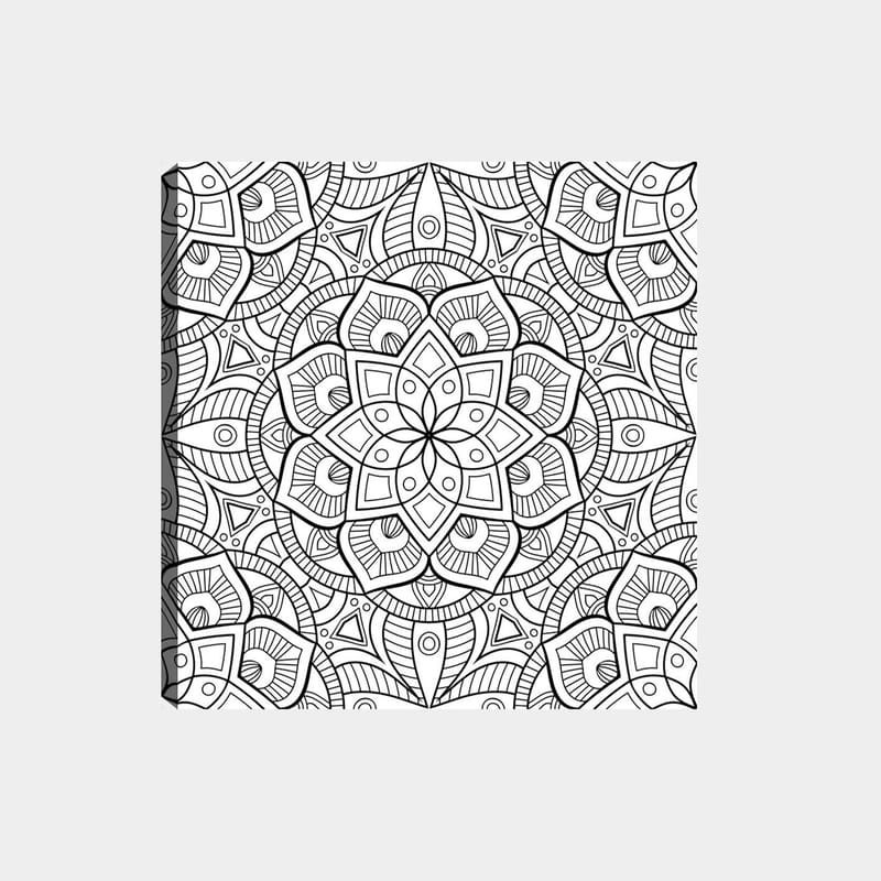 Dekorativ Canvasbilde 30x30 cm - Hvit|Svart - Interiør - Maleri & posters - Lerretsbilder