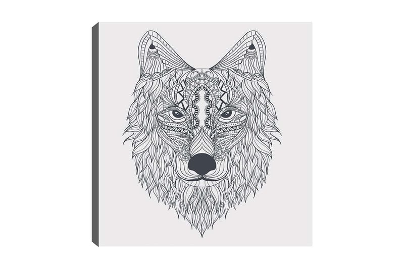 Dekorativ Canvasbilde 30x30 cm, Hvit|Svart