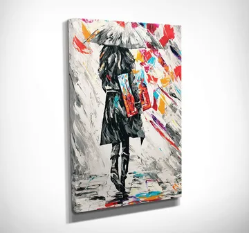 Dekorativ Canvasbilde 30x40 cm - Flerfarget - Interiør - Maleri & posters - Lerretsbilder