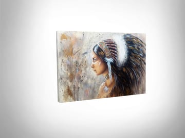 Dekorativ Canvasbilde 30x40 cm - Flerfarget - Interiør - Maleri & posters - Lerretsbilder