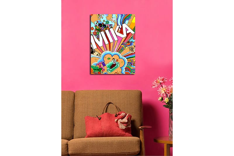 Dekorativ Canvasbilde 30x40 cm - Flerfarget - Interiør - Maleri & posters - Lerretsbilder
