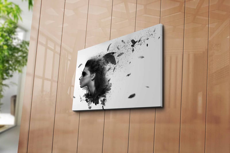 Dekorativ Canvasbilde 30x40 cm - Flerfarget - Interiør - Maleri & posters - Lerretsbilder