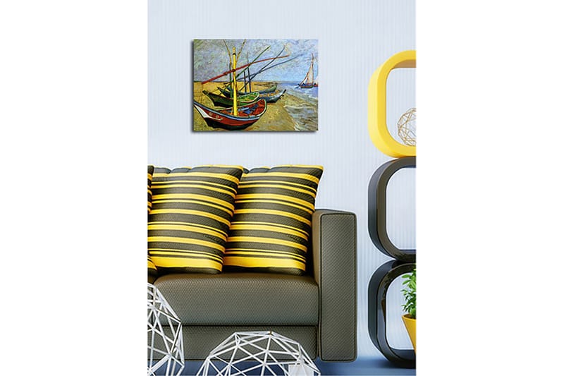 Dekorativ Canvasbilde 30x40 cm - Flerfarget - Interiør - Maleri & posters - Lerretsbilder