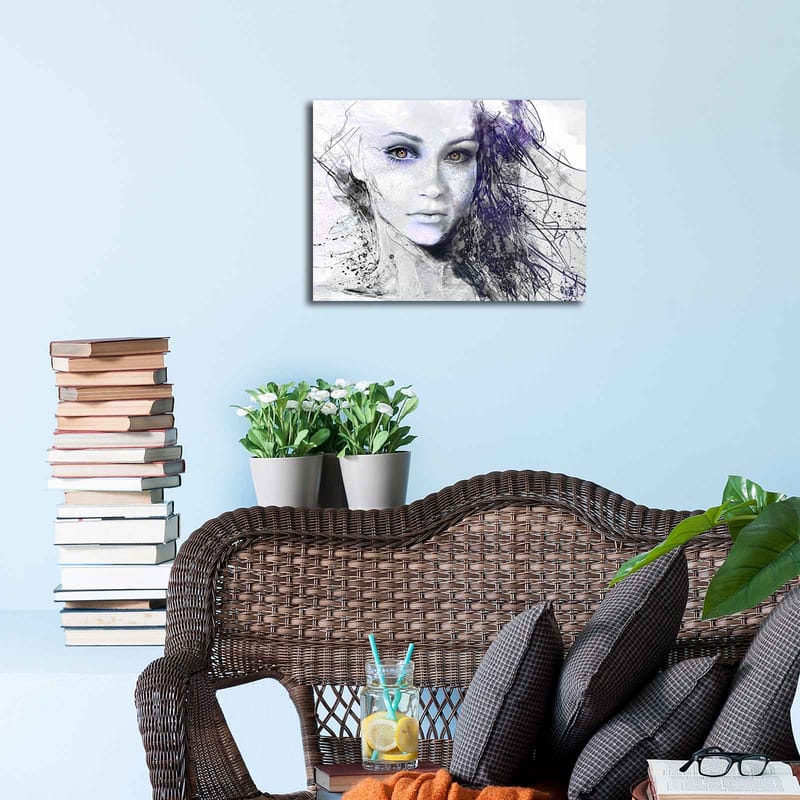 Dekorativ Canvasbilde 30x40 cm - Flerfarget - Interiør - Maleri & posters - Lerretsbilder