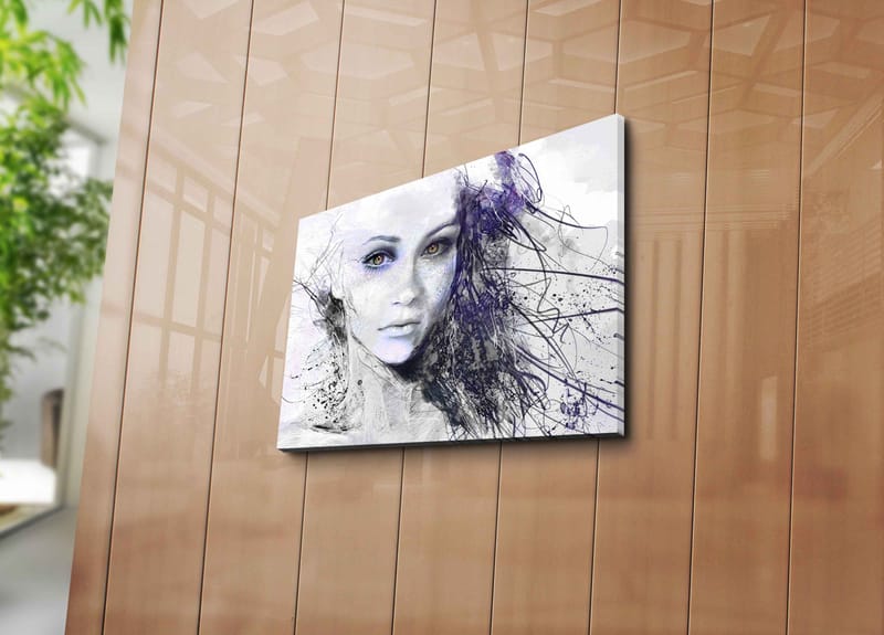 Dekorativ Canvasbilde 30x40 cm - Flerfarget - Interiør - Maleri & posters - Lerretsbilder