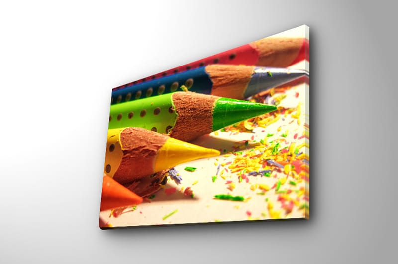 Dekorativ Canvasbilde 30x40 cm - Flerfarget - Interiør - Maleri & posters - Lerretsbilder