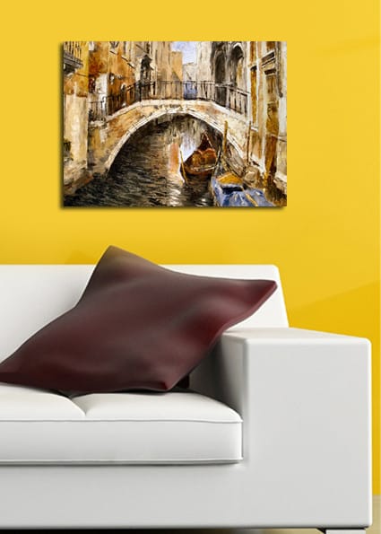 Dekorativ Canvasbilde 30x40 cm - Flerfarget - Interiør - Maleri & posters - Lerretsbilder