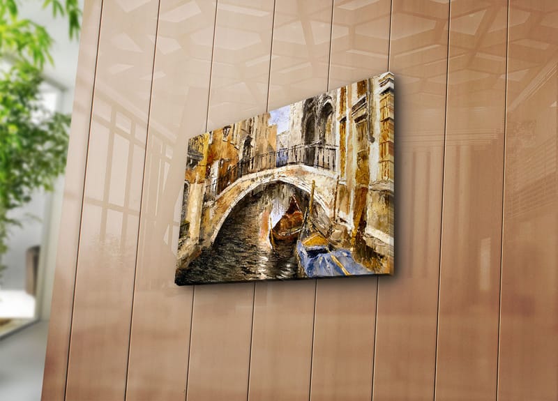 Dekorativ Canvasbilde 30x40 cm - Flerfarget - Interiør - Maleri & posters - Lerretsbilder