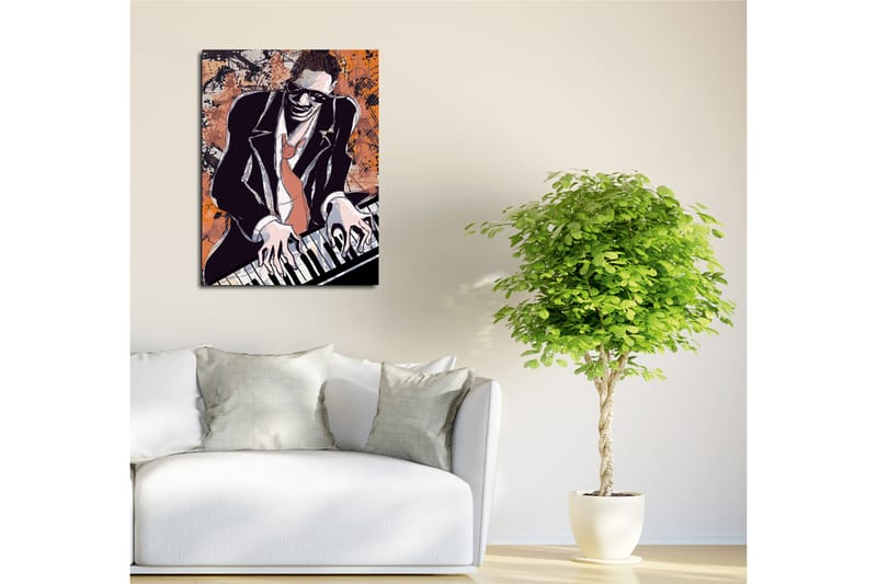 Dekorativ Canvasbilde 30x40 cm - Flerfarget - Interiør - Maleri & posters - Lerretsbilder