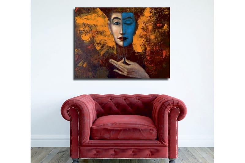 Dekorativ Canvasbilde 30x40 cm - Flerfarget - Interiør - Maleri & posters - Lerretsbilder