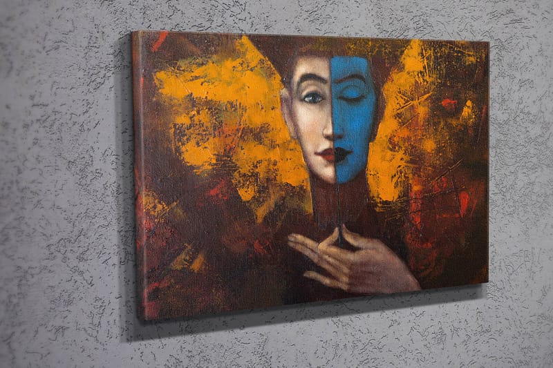 Dekorativ Canvasbilde 30x40 cm - Flerfarget - Interiør - Maleri & posters - Lerretsbilder