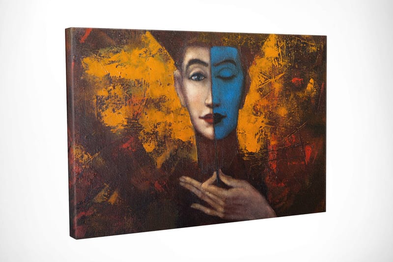 Dekorativ Canvasbilde 30x40 cm - Flerfarget - Interiør - Maleri & posters - Lerretsbilder