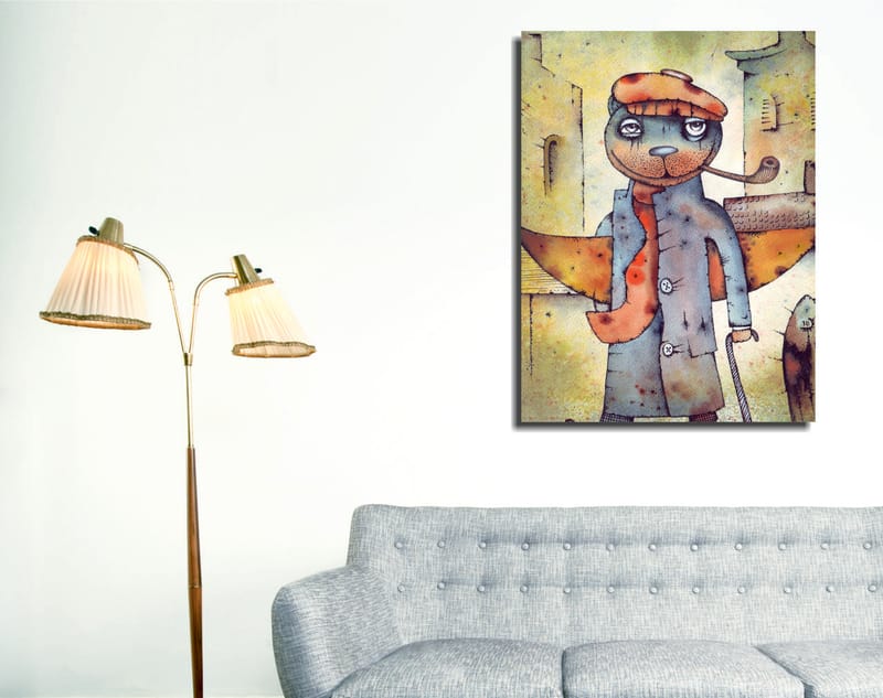 Dekorativ Canvasbilde 30x40 cm - Flerfarget - Interiør - Maleri & posters - Lerretsbilder