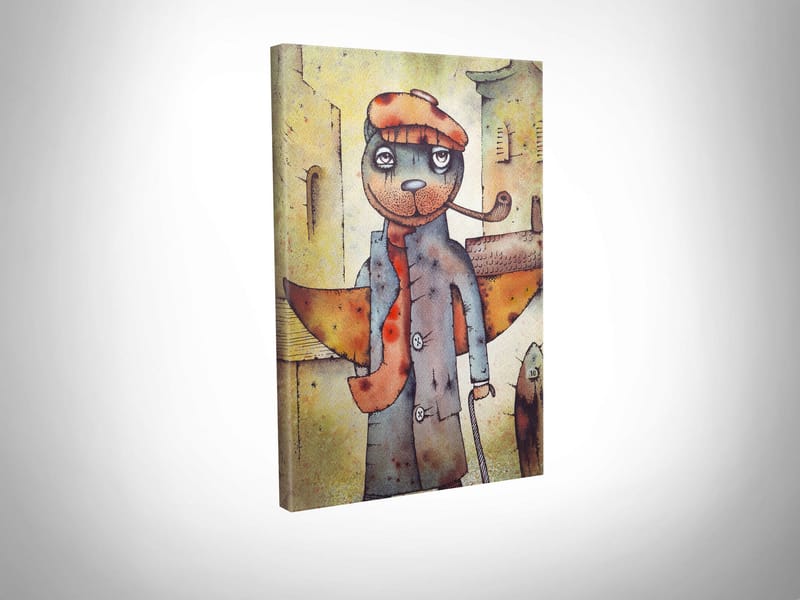 Dekorativ Canvasbilde 30x40 cm - Flerfarget - Interiør - Maleri & posters - Lerretsbilder