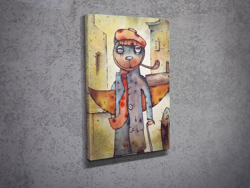 Dekorativ Canvasbilde 30x40 cm - Flerfarget - Interiør - Maleri & posters - Lerretsbilder