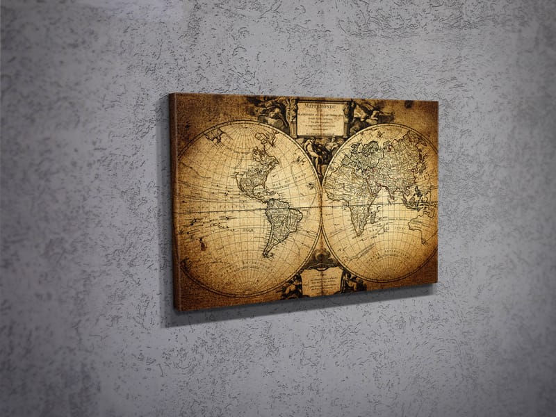 Dekorativ Canvasbilde 30x40 cm - Flerfarget - Interiør - Maleri & posters - Lerretsbilder