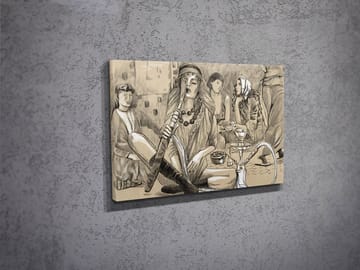 Dekorativ Canvasbilde 30x40 cm - Flerfarget - Interiør - Maleri & posters - Lerretsbilder
