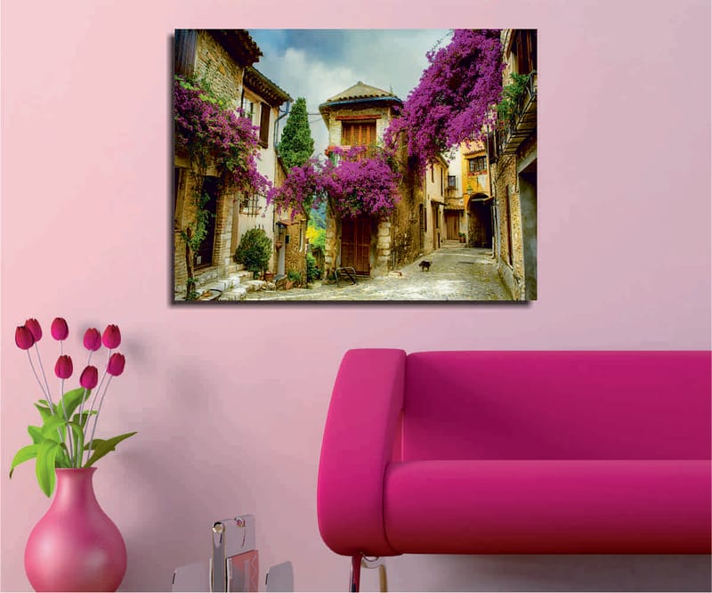 Dekorativ Canvasbilde 30x40 cm - Flerfarget - Interiør - Maleri & posters - Lerretsbilder