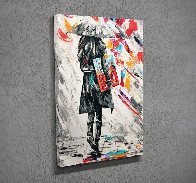 Dekorativ Canvasbilde 30x40 cm - Flerfarget - Interiør - Maleri & posters - Lerretsbilder