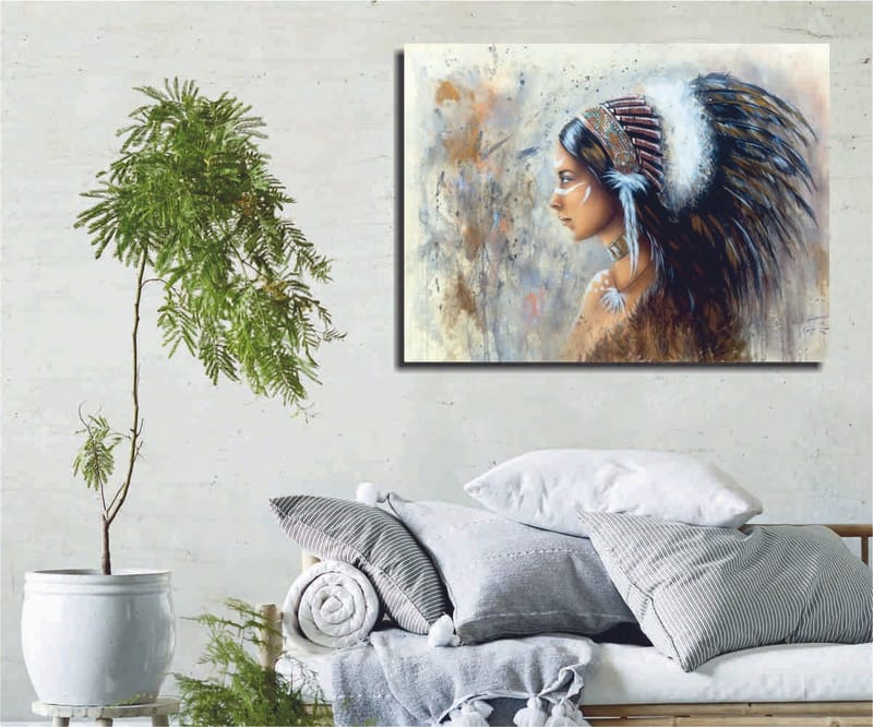 Dekorativ Canvasbilde 30x40 cm - Flerfarget - Interiør - Maleri & posters - Lerretsbilder