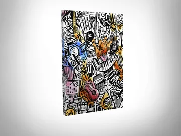 Dekorativ Canvasbilde 30x40 cm - Flerfarget - Interiør - Maleri & posters - Lerretsbilder